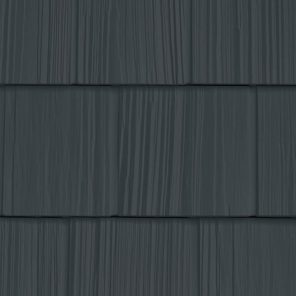 The Foundry 7in. W x 60 3/4in. L Exposure, Vinyl Split Shakes Total 100 Sq. Feet, 692 - Deep Granite, 34PK 1101692 - main